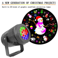Iluminação Natalina Externa: Projetor de Luzes LED à Prova d'Água para um Natal Mágico